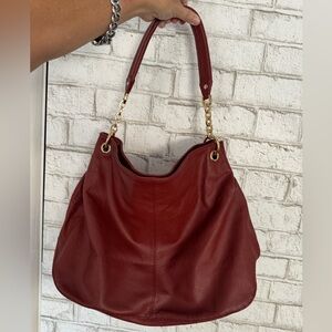 SOLd•• Brown bag Pebbled Leather Shoulder Bag/Purse